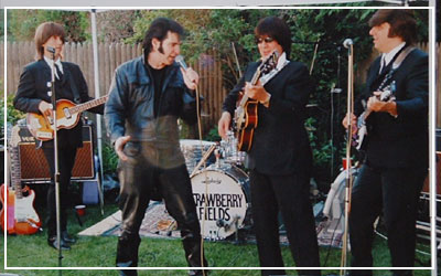 Steve Mitchell Performing with Beatles Tribute Band Strawberry Fields